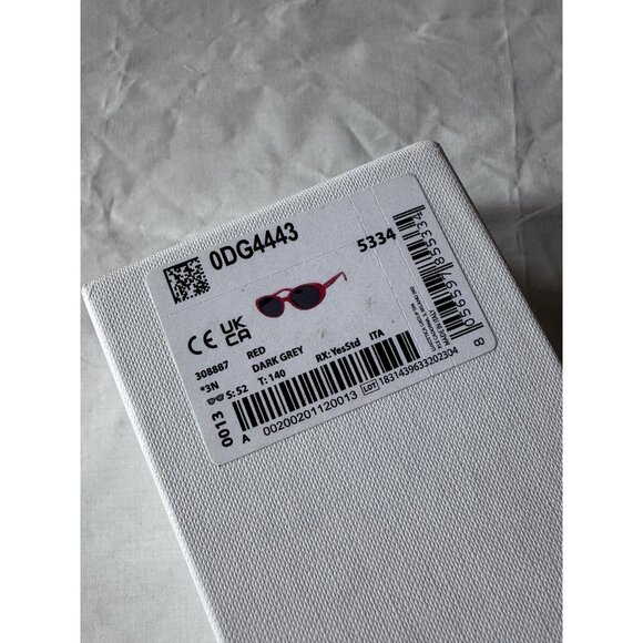 Dolce & Gabbana Oval Sunglasses Red Re-Edition - Picture 8 of 8